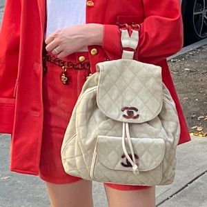 SUPER RARE 90s linen backpack!